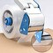 Pacific Mailer Packing Tape Dispenser Gun 2 Inch Tape Gun with Carton Packing Tape Lightweight Industrial Side Loading Dispenser Blue